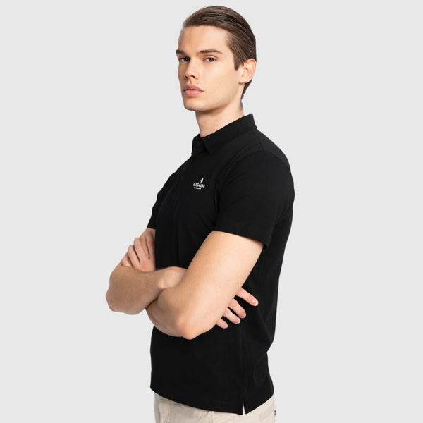 Gisada Regular Fit Polo In Jersey Cotton With 3D Logo Silicon Print