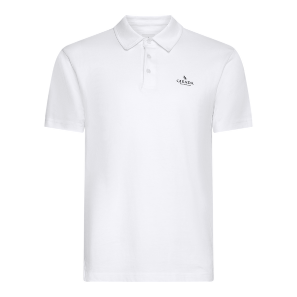 gisada Regular Fit Polo in Jersey Cotton with 3D Logo Silicon Print