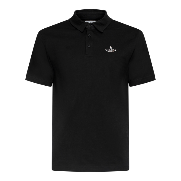 gisada Regular Fit Polo in Jersey Cotton with 3D Logo Silicon Print