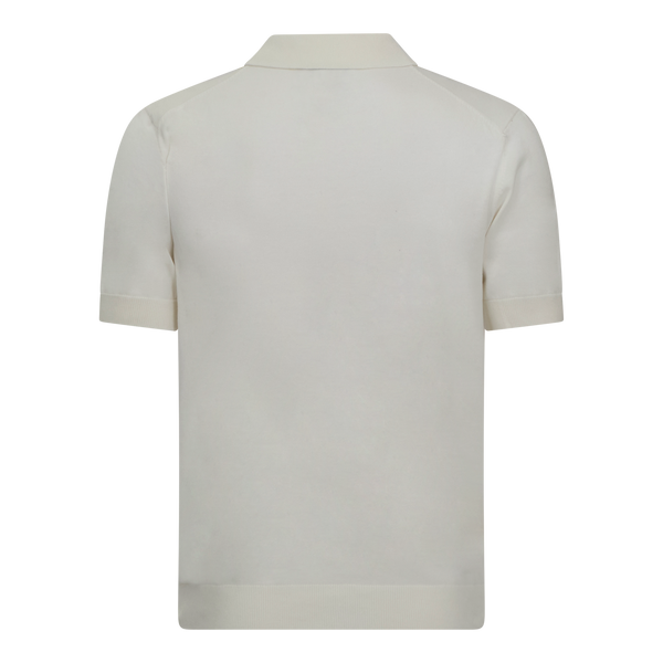 Gisada Regular Fit Premium Cotton Knit Polo With Patch Label