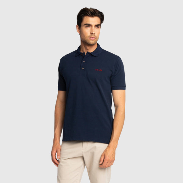 Gisada Regular Fit Short Sleeves Polo In Luxe Interlock Piquet With Embroidery Gisada Logo