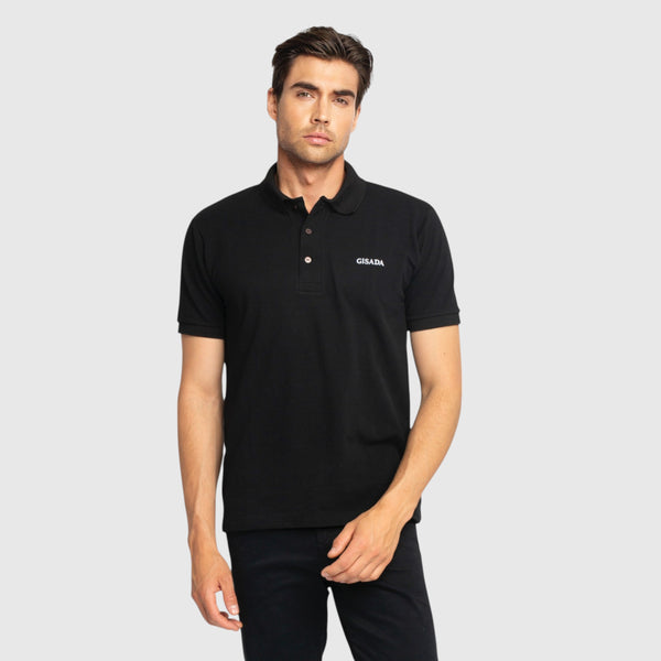 Gisada Regular Fit Short Sleeves Polo In Luxe Interlock Piquet With Embroidery Gisada Logo