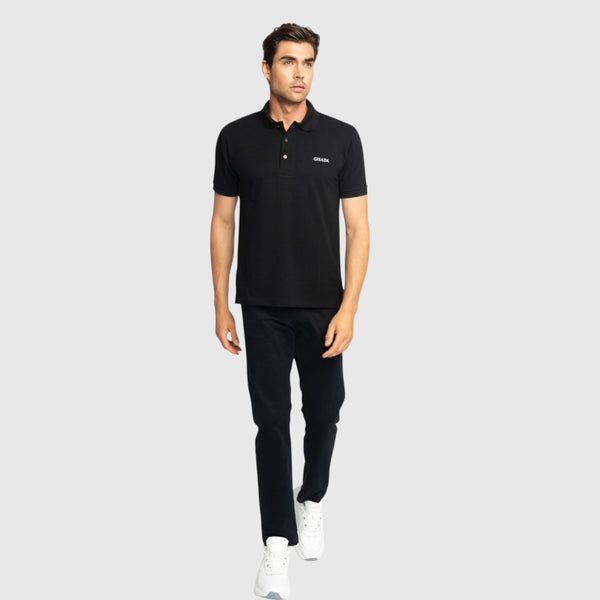 Gisada Regular Fit Short Sleeves Polo In Luxe Interlock Piquet With Embroidery Gisada Logo