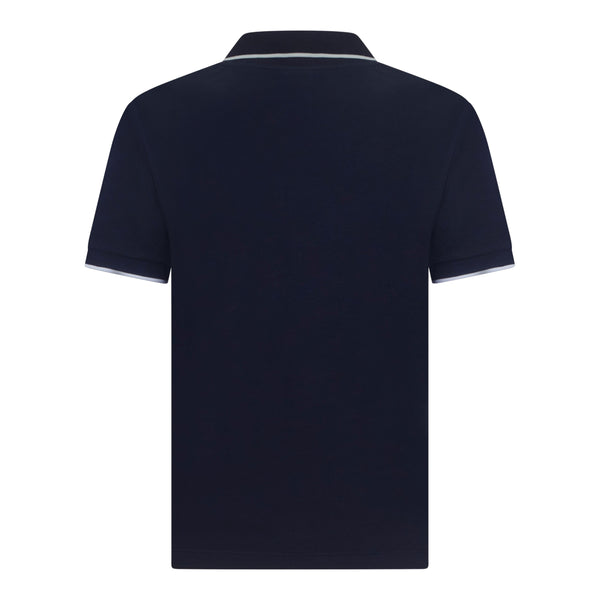 Gisada Regular Fit Short Sleeves Polo In Premium Cotton With Contrast