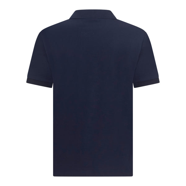 Gisada Regular Fit Short Sleeves Polo In Premium Cotton With Rubber Logo