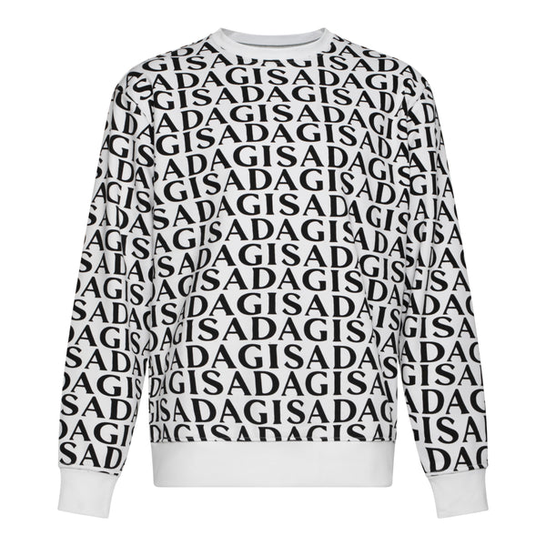 gisada Regular Fit Sweatshirt in Midweight Cotton with Allover Print