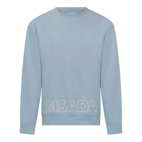 gisada Regular Fit Sweatshirt in Midweight Cotton with Puff Print