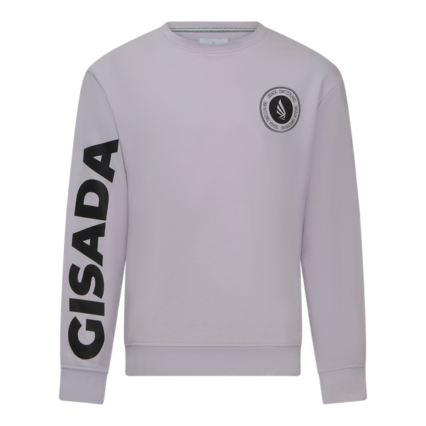 gisada Regular Fit Sweatshirt in Midweight Cotton with Silicon Print