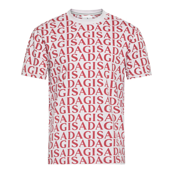 gisada Regular Fit T-Shirt in Jersey Cotton Allover Print