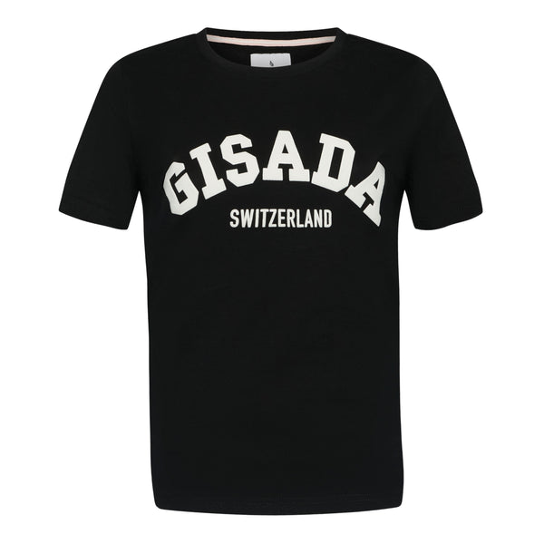 gisada Regular Fit T-Shirt in Jersey Cotton with Puff Print