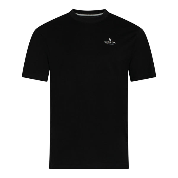 gisada Regular Fit T-Shirt in Jersey Cotton with Small Silicon Logo