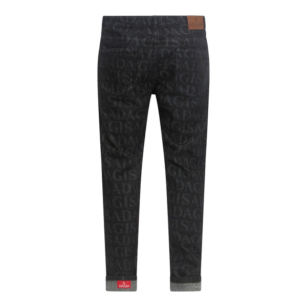 Gisada Slim Fit Denim Jean With Inside Bottom Label
