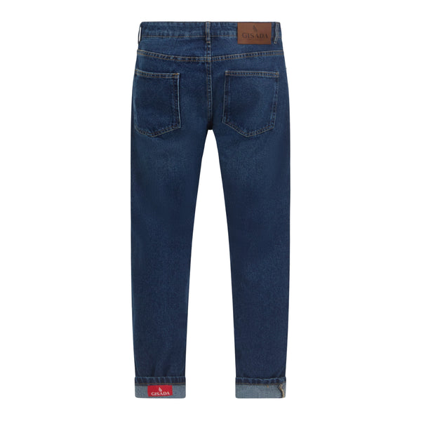 Gisada Slim Fit Denim Jean With Inside Bottom Label