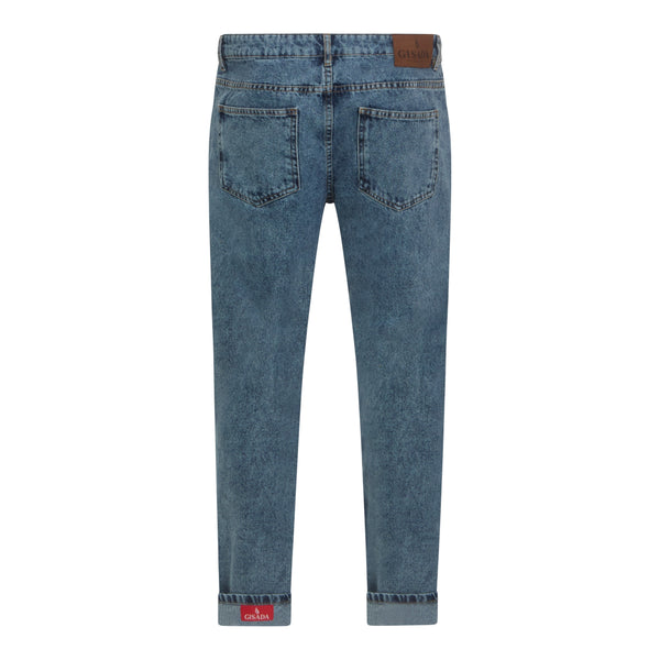 Gisada Slim Fit Denim Jean With Inside Bottom Label