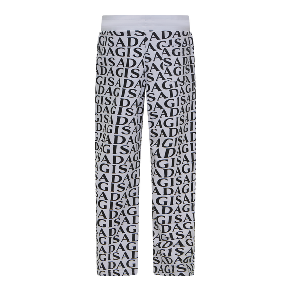 Gisada Straight Leg Sweatpants In Midweight Cotton With Allover Print