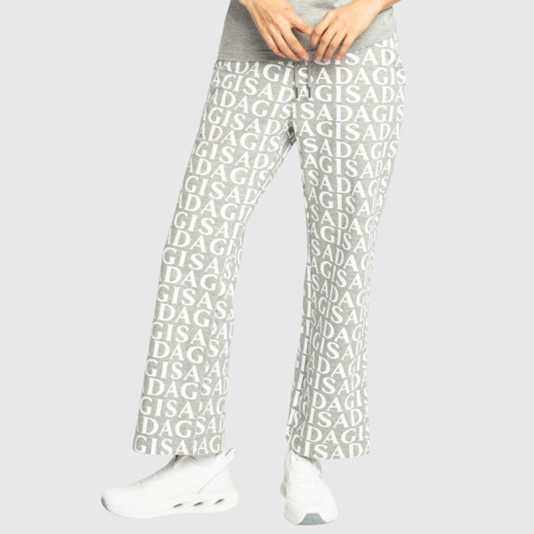 Gisada Straight Leg Sweatpants In Midweight Cotton With Allover Print