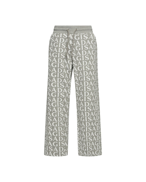 gisada Straight Leg Sweatpants in Midweight Cotton with Allover Print