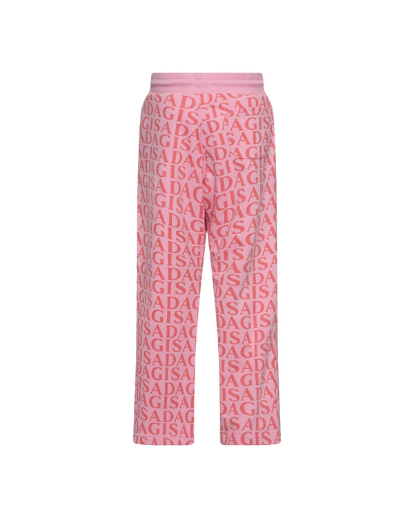 Gisada Straight Leg Sweatpants In Midweight Cotton With Allover Print