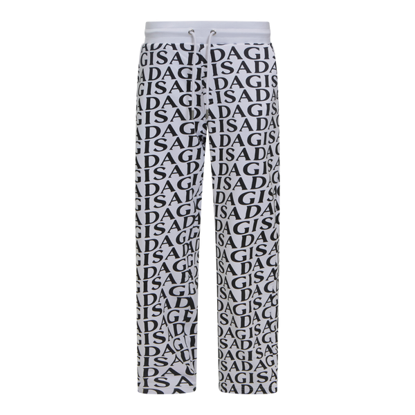 gisada Straight Leg Sweatpants in Midweight Cotton with Allover Print