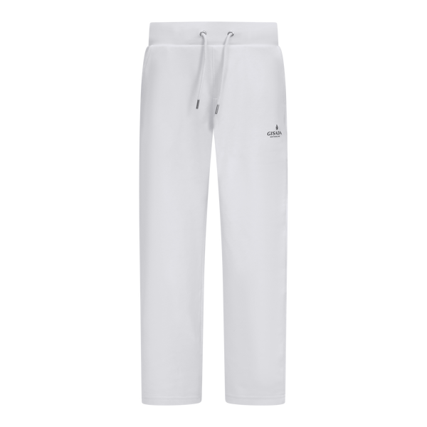 gisada Straight Leg Sweatpants in Midweight Cotton with Small Silicon Print
