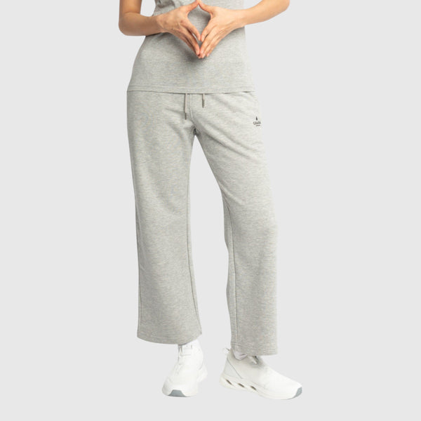 Gisada Straight Leg Sweatpants In Midweight Cotton With Small Silicon Print