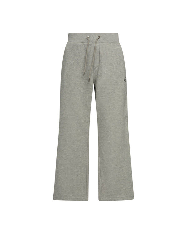gisada Straight Leg Sweatpants in Midweight Cotton with Small Silicon Print