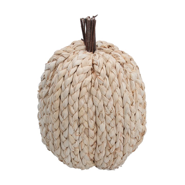 gisela graham Cornhusk Ornament - Natural Pumpkin Large