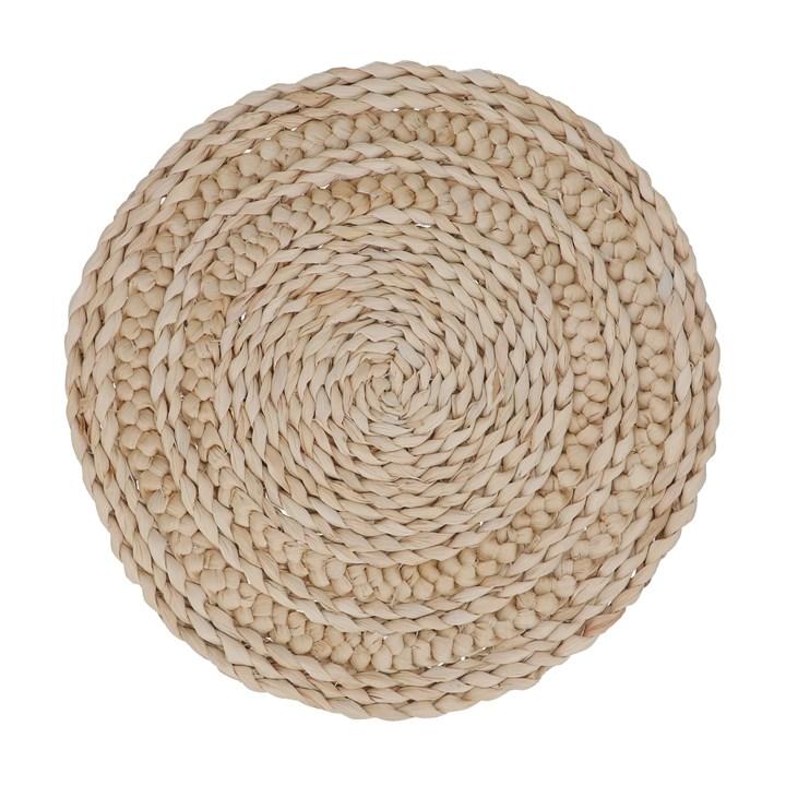 gisela graham Cornhusk Woven Placemat - Natural Round