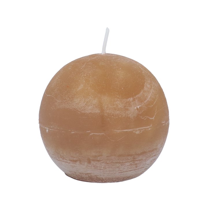 gisela graham Ball Candle - Light Amber