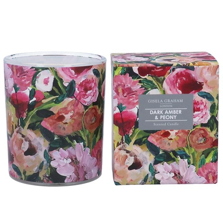 gisela graham Boxed Scented Candle - Painted Peonies