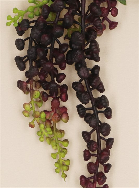 Gisela Graham Branch - Purple Weeping Mini Grape