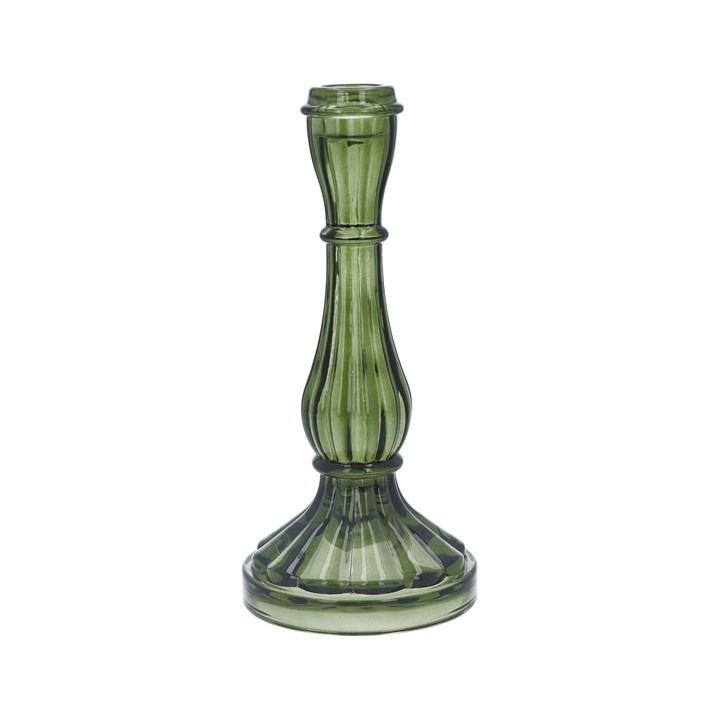 gisela graham Candlestick - Green Hourglass