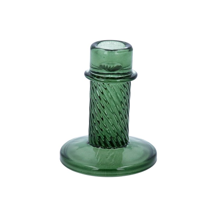 gisela graham Candlestick - Green Twist Column