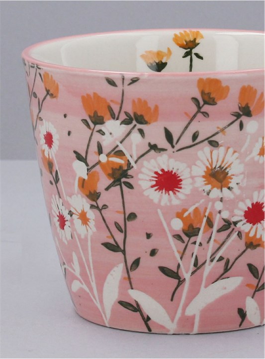 Gisela Graham Ceramic Mug - Pink Wild Daisy