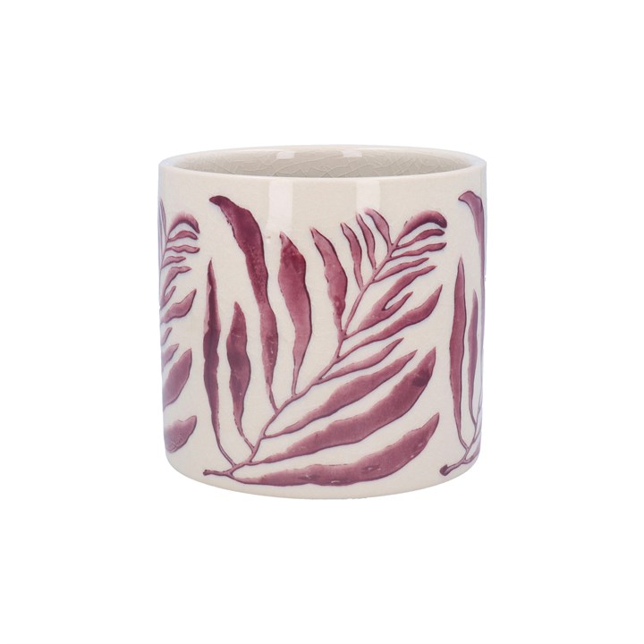 gisela graham Ceramic Pot Cover - Dusky Mauve Branch
