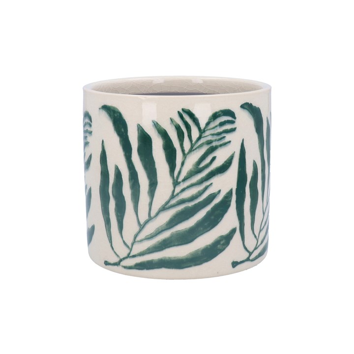 gisela graham Ceramic Pot Cover - Green Branch