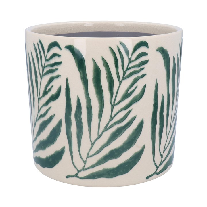 gisela graham Ceramic Pot Cover - Green Branch