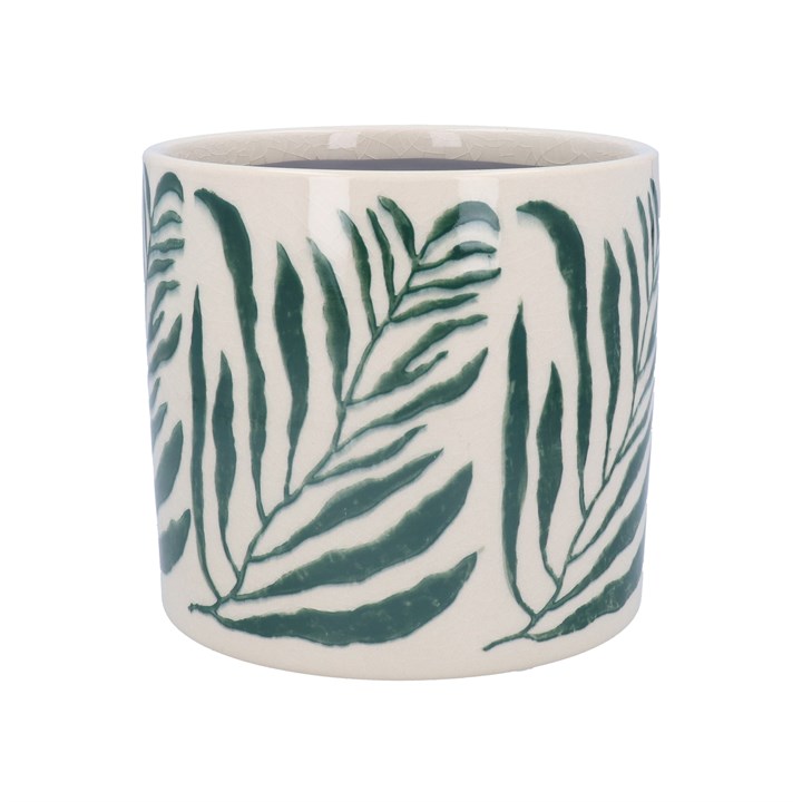 gisela graham Ceramic Pot Cover - Green Branch