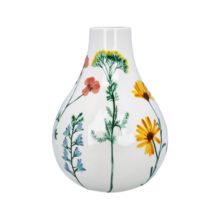 gisela graham Ceramic Vase - Pear Shaped Floral
