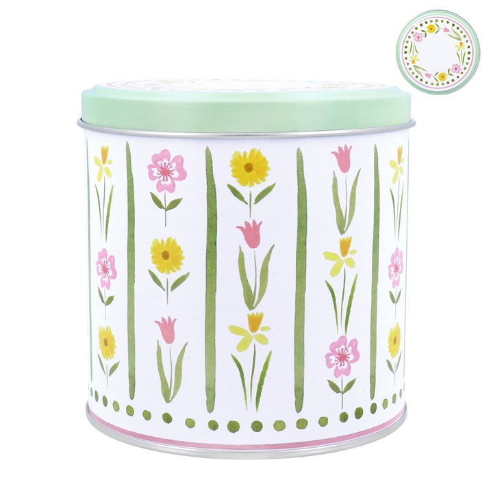 gisela graham Chocolate Tin - Pastel Meadow