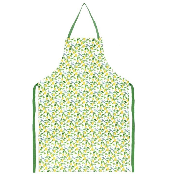 gisela graham Cotton Apron- Lemon & Blue Tits