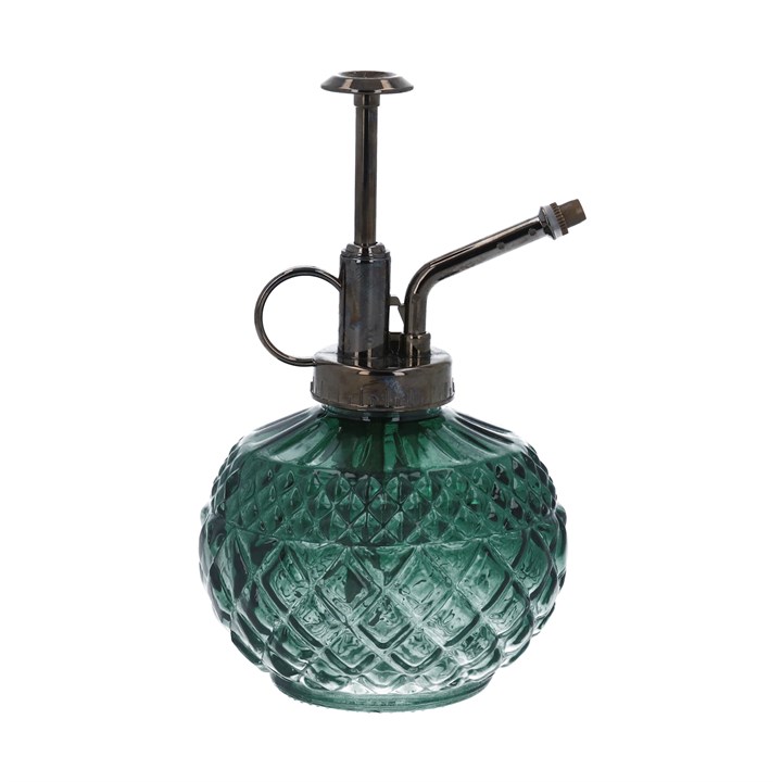 gisela graham Dark Green Crystal Cut Glass Mister