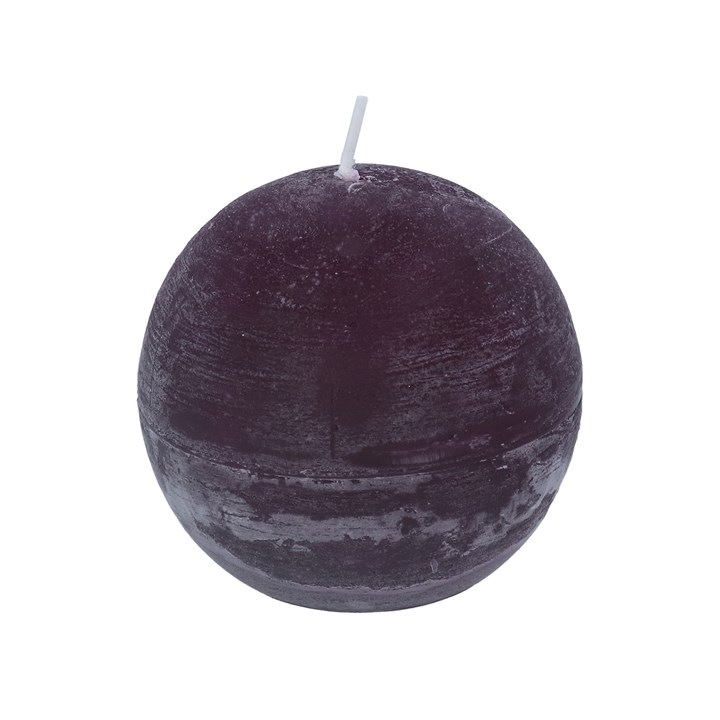 gisela graham Dark Purple Ball Candle