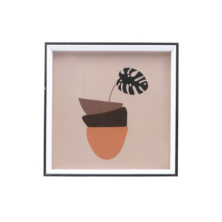 gisela graham Framed Print - Bowl & Monstera