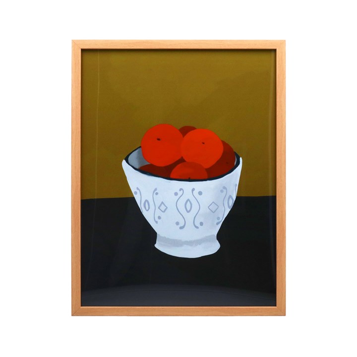 gisela graham Framed Print - Satsuma Bowl