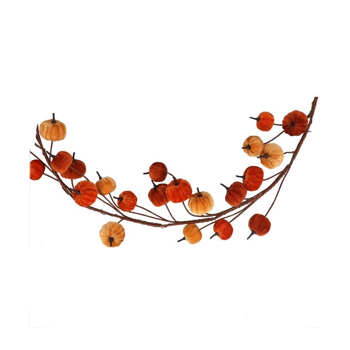 gisela graham Garland - Velvet Autumn Pumpkin Mix