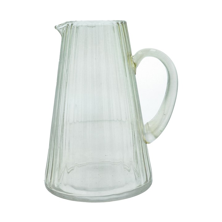 gisela graham Glass Jug - Green Bubble Pitcher
