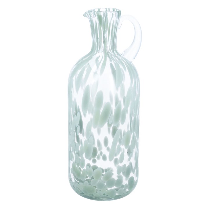 gisela graham Glass Jug - Sage Green Tortoiseshell