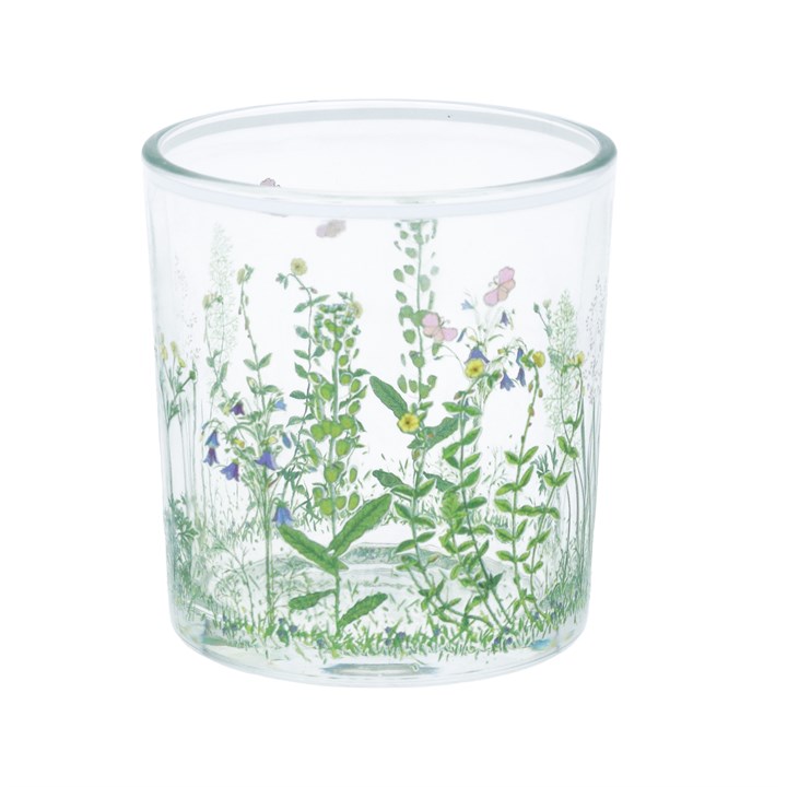 gisela graham Glass T-Lite - Wild Flower Meadow