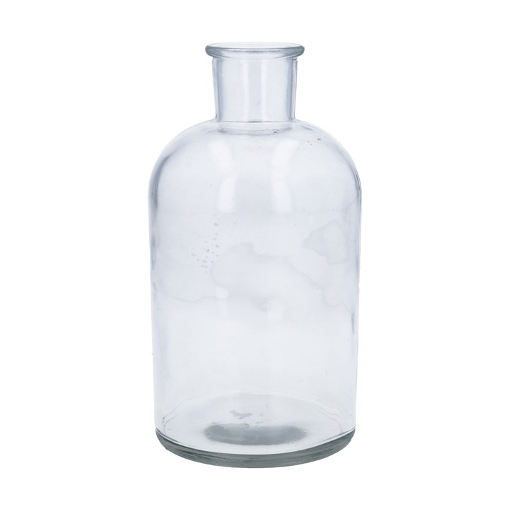 gisela graham Glass Vase - Clear Bottle Vase Large